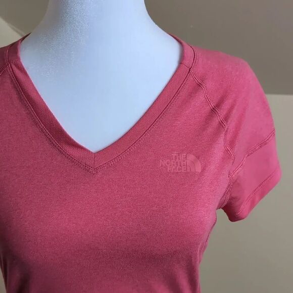The North Face Women's Small Pink Flash Dry T Shirt - Picture 2 of 8